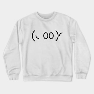 Kaomoji Ghost Japanese Emoticon Crewneck Sweatshirt